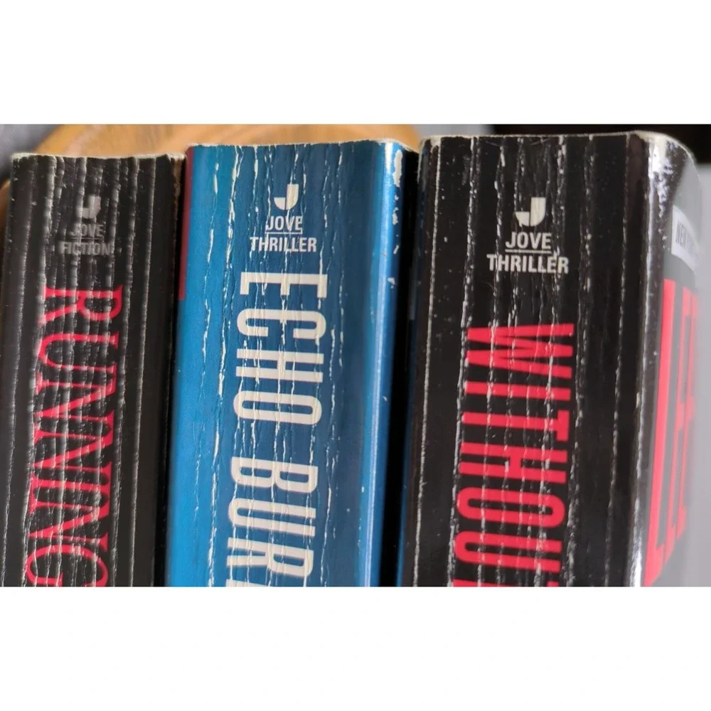Early Jove Edition VTG Reacher Lee Child Running Blind Echo Burning Without Fail